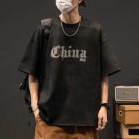 TC001夏季新款短袖t恤男款休闲复古短袖