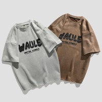 TC005高级感短袖t恤男衣服半截袖潮流ins宽松百搭青少年T恤上衣
