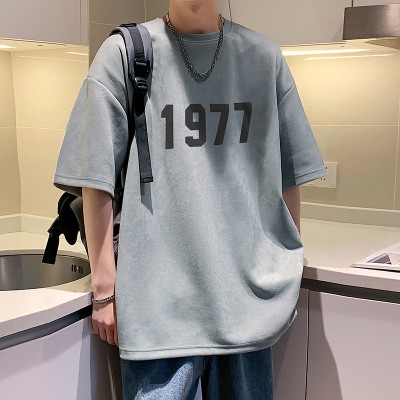 <!--TC003印花潮流短袖T恤夏季男款青少年短袖T恤-->