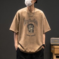 TC004帅气短袖t恤男衣服半截袖潮流ins宽松百搭胖子学生T恤上衣