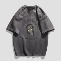 TC004帅气短袖t恤男衣服半截袖潮流ins宽松百搭胖子学生T恤上衣