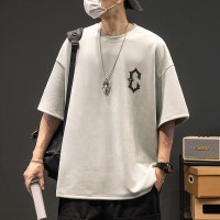 TC006高级潮流复古短袖t恤男宽松百搭学生T恤上衣