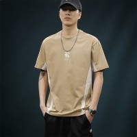 Q短袖t恤男士夏季2024潮牌潮流薄款刺绣宽松冰丝半袖男装体恤