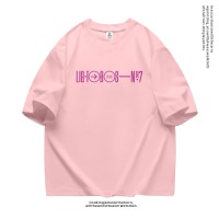 原创个性字母印花T恤男潮流2024夏季美式街头嘻哈宽松圆领短袖