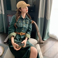 牛仔连衣裙开叉【2024现货】赠皮带199