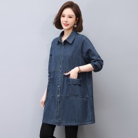 2024年春季牛仔连衣裙中长款