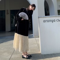 现货【2024】流苏金丝绒中式淑女连衣裙199