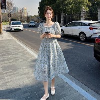 现货老短袖碎花连衣裙女062档口2353款