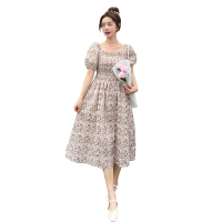 现货老短袖碎花连衣裙女062档口2353款