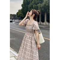 现货老短袖碎花连衣裙女062档口2353款