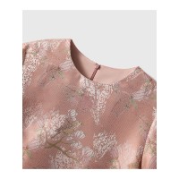 ｜"玉兰归鹊"｜中式风提花旗袍新中式连衣裙轻礼服