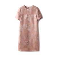 ｜"玉兰归鹊"｜中式风提花旗袍新中式连衣裙轻礼服