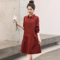 2024年春季时尚潮流碎花拼接小众连衣裙