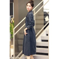 2024年春季新款时尚潮流宽松修身显瘦小众牛仔连衣裙