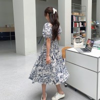 现货浙宝012连衣裙印花可盐可甜中长裙2024夏季新款Y