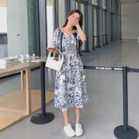 现货浙宝012连衣裙印花可盐可甜中长裙2024夏季新款Y