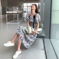 现货浙宝012连衣裙印花可盐可甜中长裙2024夏季新款Y