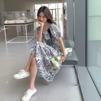 现货浙宝012连衣裙印花可盐可甜中长裙2024夏季新款Y