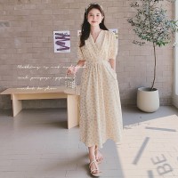 【现货2024】新面料夏季菠萝花小清新连衣裙199