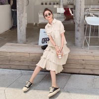 →双色蛋糕裙连衣裙全年卖199