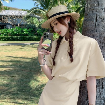 <!--现货夏货买家秀假两件小个子连衣裙卫衣裙202A-->