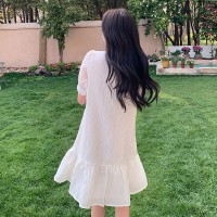 现货新款夏装复古高端浮雕印花连衣裙浙宝B2楼239