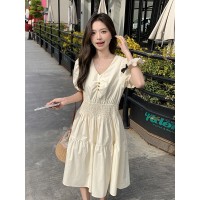 2024夏装女款棉布高档连衣裙
