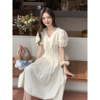 2024夏装女款棉布高档连衣裙