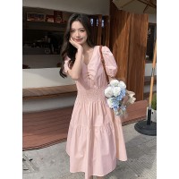 2024夏装女款棉布高档连衣裙