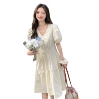 2024夏装女款棉布高档连衣裙