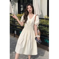 2024夏装女款棉布高档连衣裙