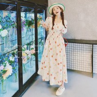 日系碎花连衣长裙199