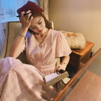 【刺绣现货】浅色系绣花轻奢连衣裙199