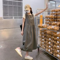 【轩衣居现货】韩版减龄背带裙