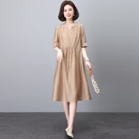2024年夏季天丝（莱赛尔纤维）印花连衣裙