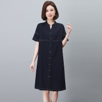 2024年夏季优雅气质明线装饰连衣裙