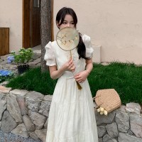 现货2024夏装新款新中式G风长款连衣裙868