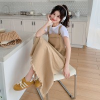 现货夏季新款流苏背带裙6329