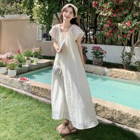 现货夏季新款飞飞袖显瘦仙女裙连衣裙6332
