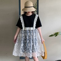 【当场退现】大版宽松显瘦蕾丝连衣裙