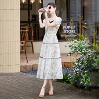 碎花连衣裙2024年夏季