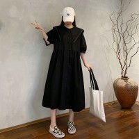 2024新款宽松腰减龄连衣裙