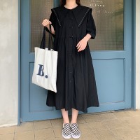 2024新款宽松腰减龄连衣裙