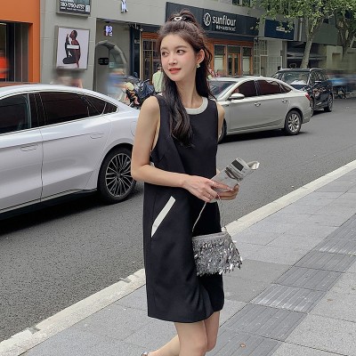 <!--现货数据好夏季新款拼接背心裙连衣裙8602-->