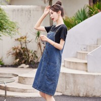 2024年夏季休闲/淑女新款韩版显瘦假两件连衣裙
