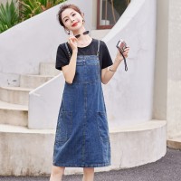 2024年夏季休闲/淑女新款韩版显瘦假两件连衣裙