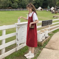 现货夏季减龄背带裙连衣裙1865