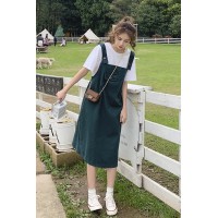 现货夏季减龄背带裙连衣裙1865