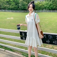 现货数据号现货夏季新款学院风甜美连衣裙7715