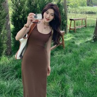 现货针织吊带连衣裙B馆一楼193
